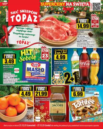 Gazetka Topaz - 21.12.2023 - 27.12.2023.