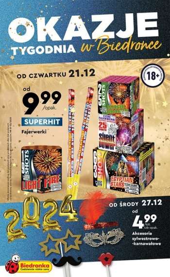 Gazetka Biedronka - 21.12.2023 - 5.01.2024.