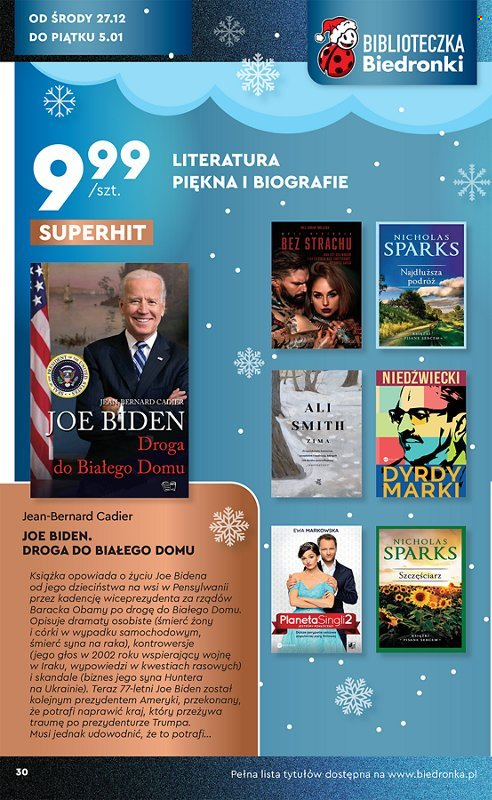 Gazetka Biedronka - 21.12.2023 - 5.01.2024. Strona 30