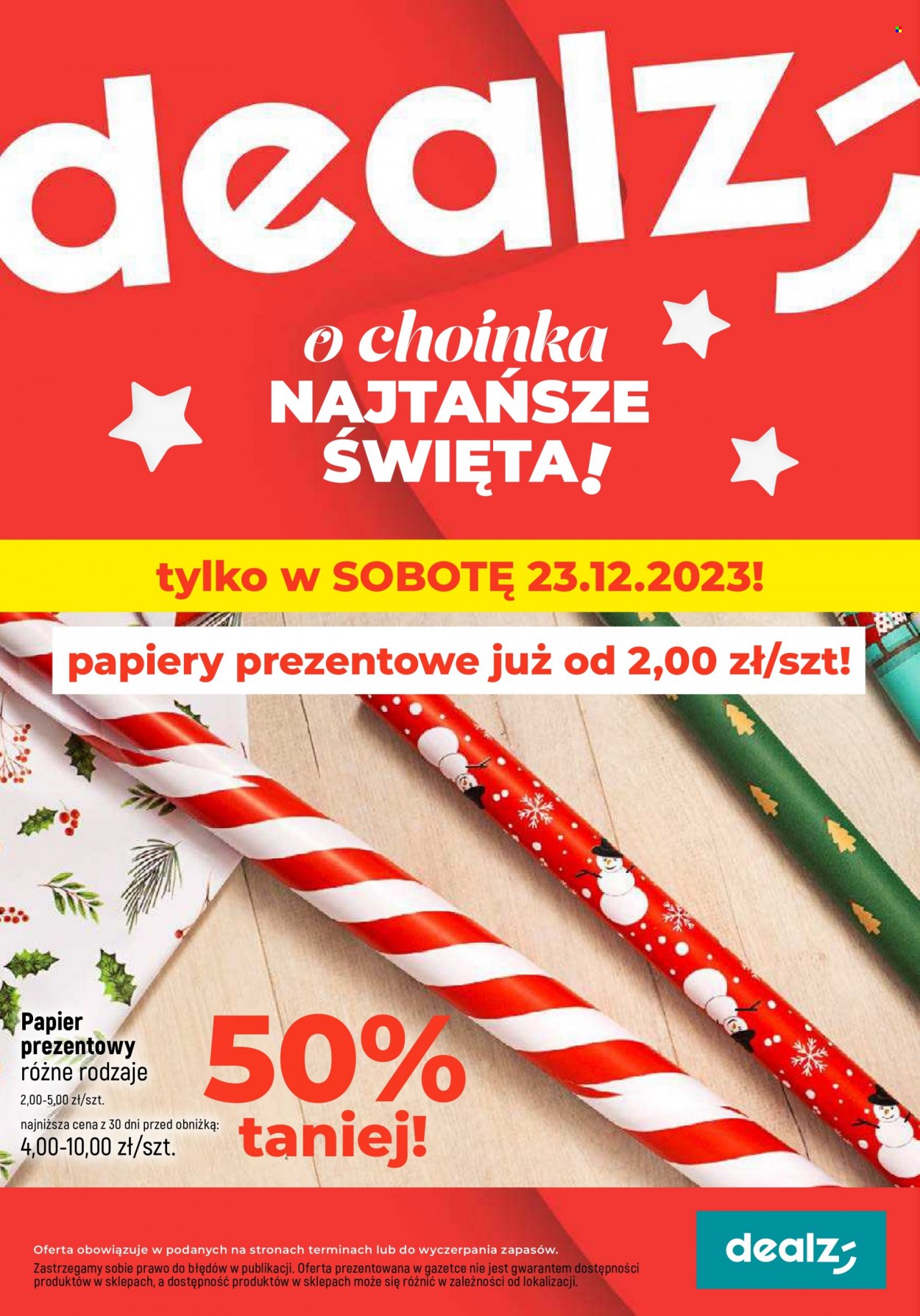 Gazetka Dealz - 22.12.2023 - 23.12.2023. Strona 1