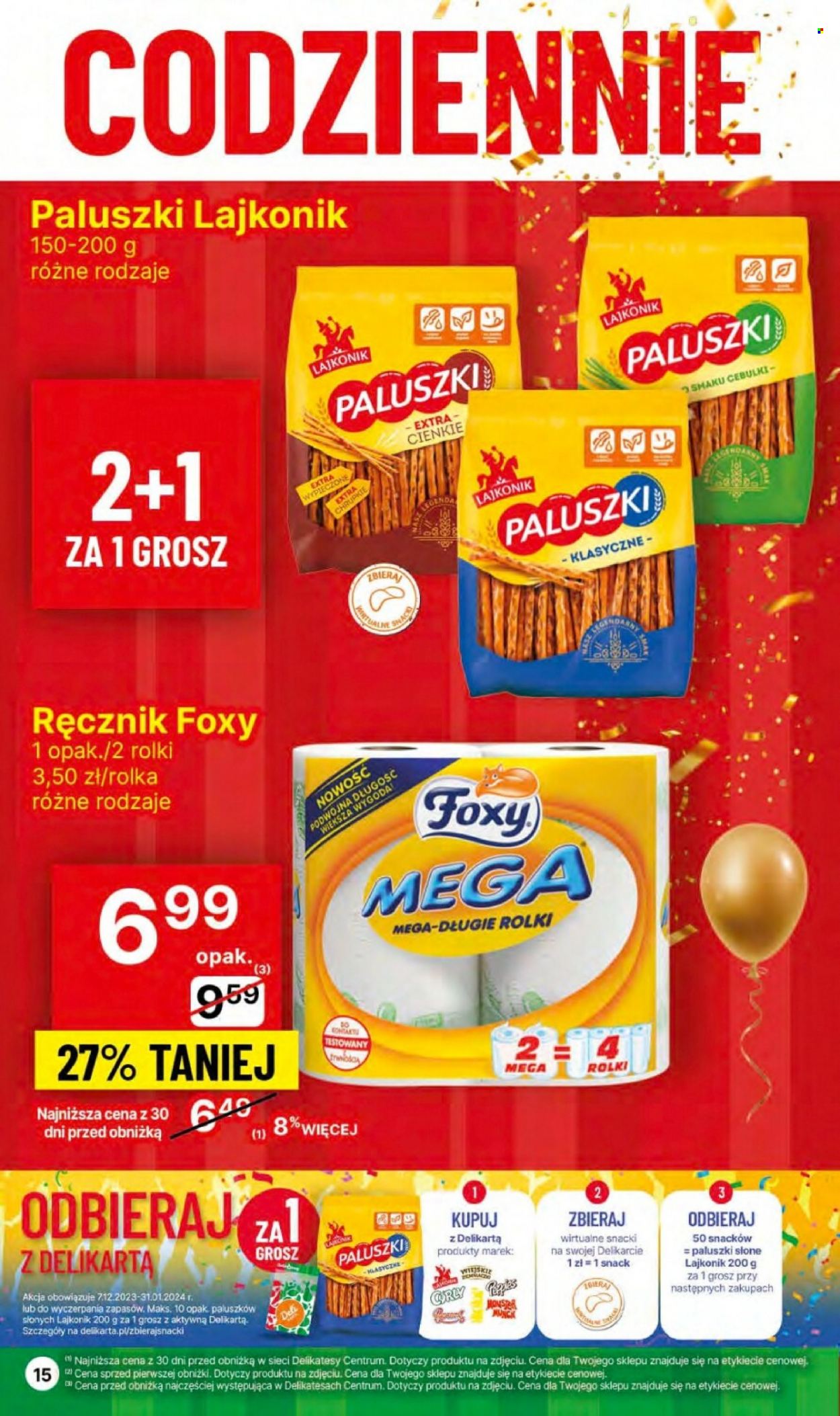 Gazetka Delikatesy Centrum - 27.12.2023 - 3.01.2024. Strona 15