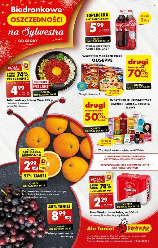 Gazetka Biedronka - 27.12.2023 - 3.01.2024. Strona 1