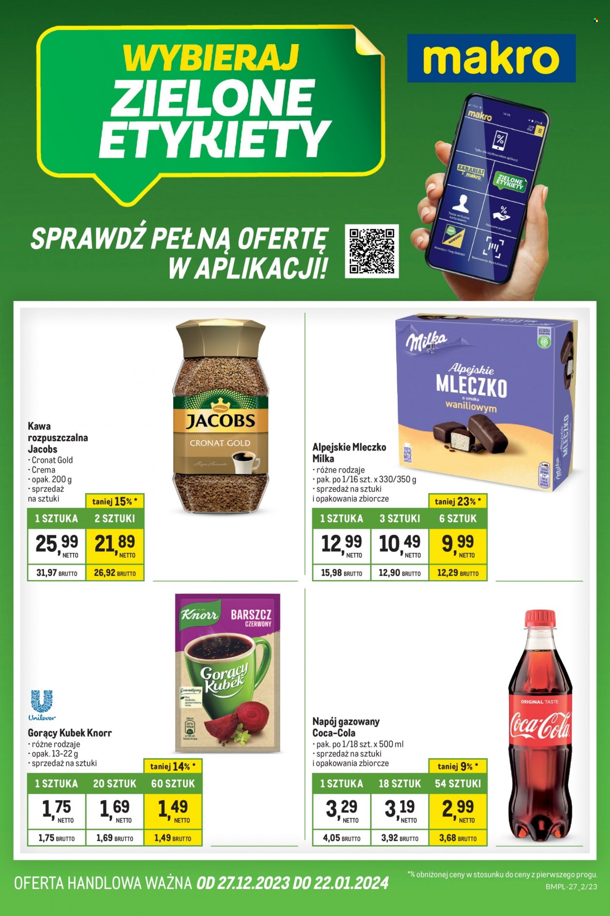 Gazetka Makro - 27.12.2023 - 22.01.2024. Strona 1