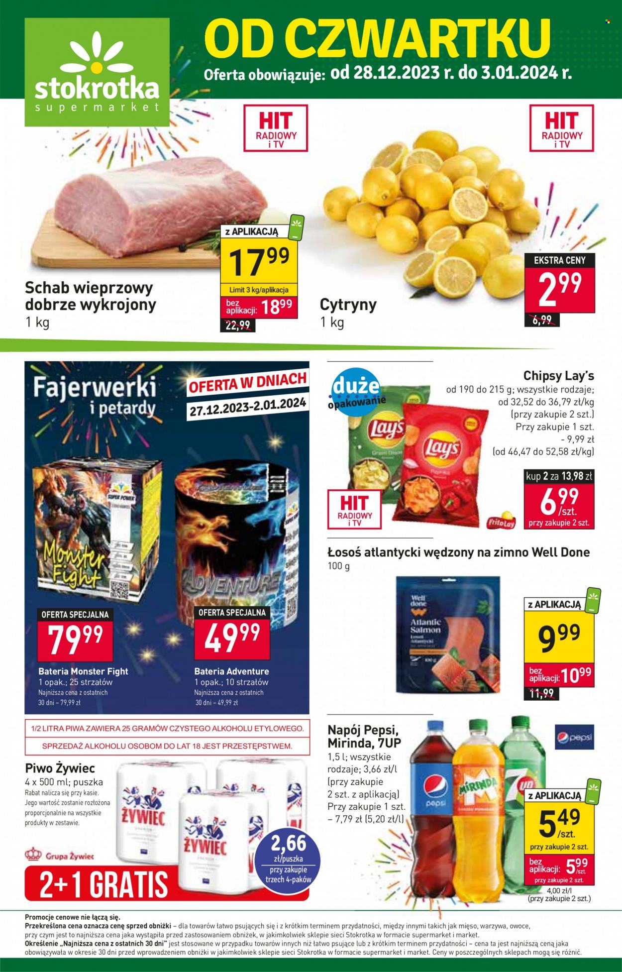 Gazetka Stokrotka Supermarket - 28.12.2023 - 3.01.2024. Strona 1