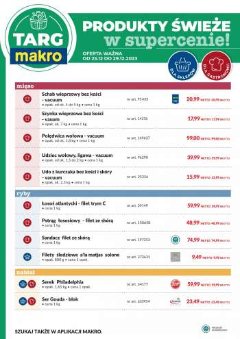 Gazetka Makro - 25.12.2023 - 29.12.2023.