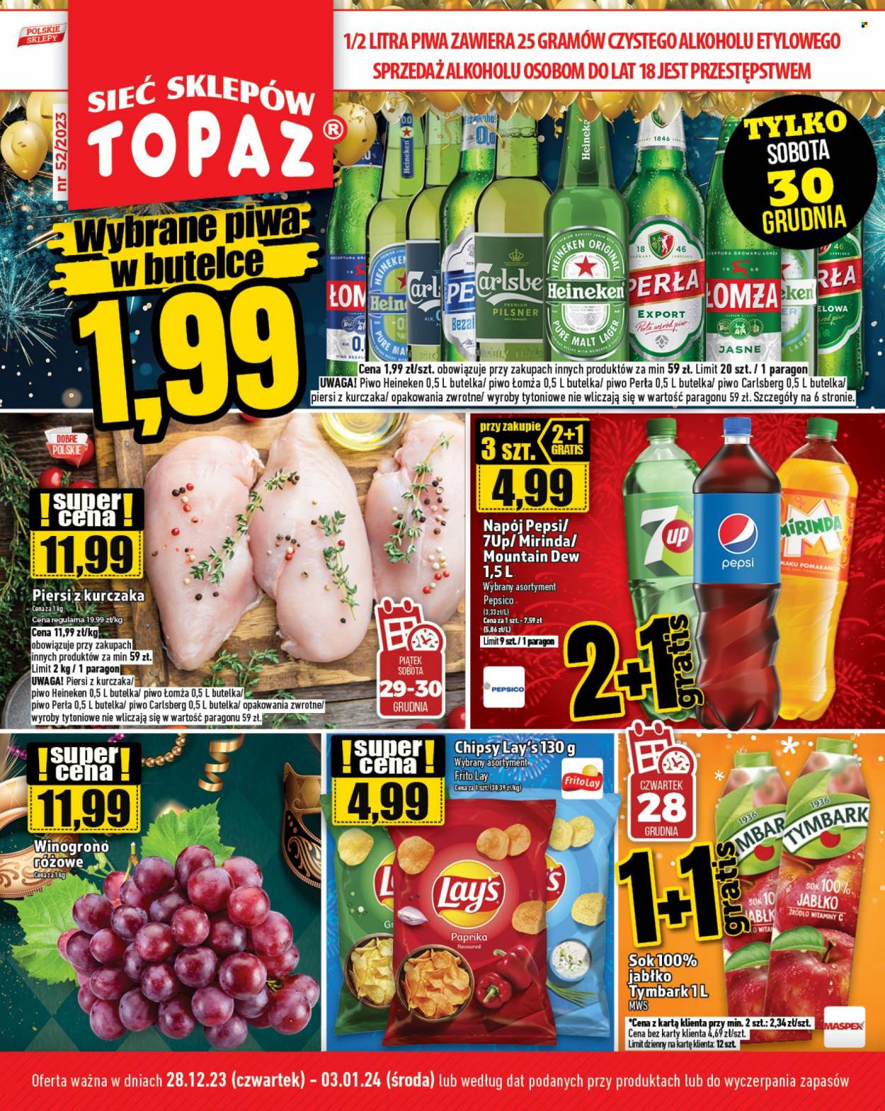 Gazetka Topaz - 28.12.2023 - 3.01.2024. Strona 1