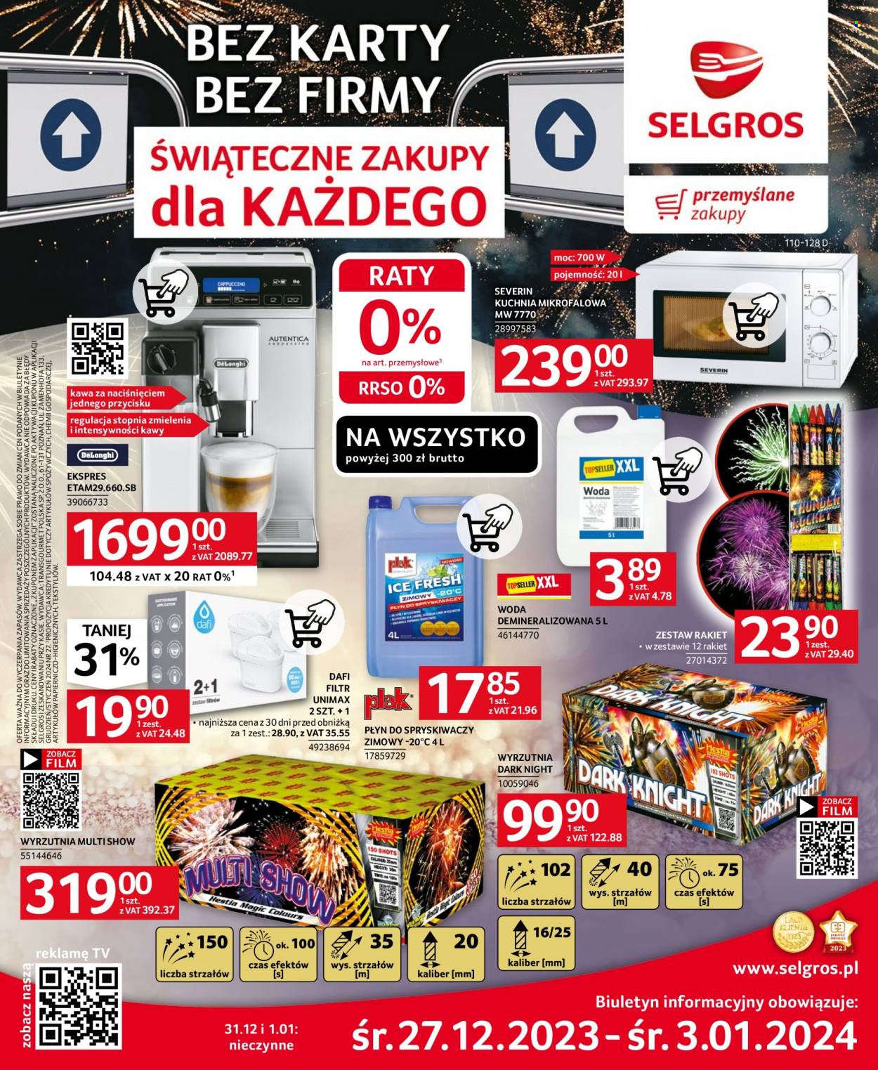 Gazetka Selgros - 27.12.2023 - 3.01.2024. Strona 1