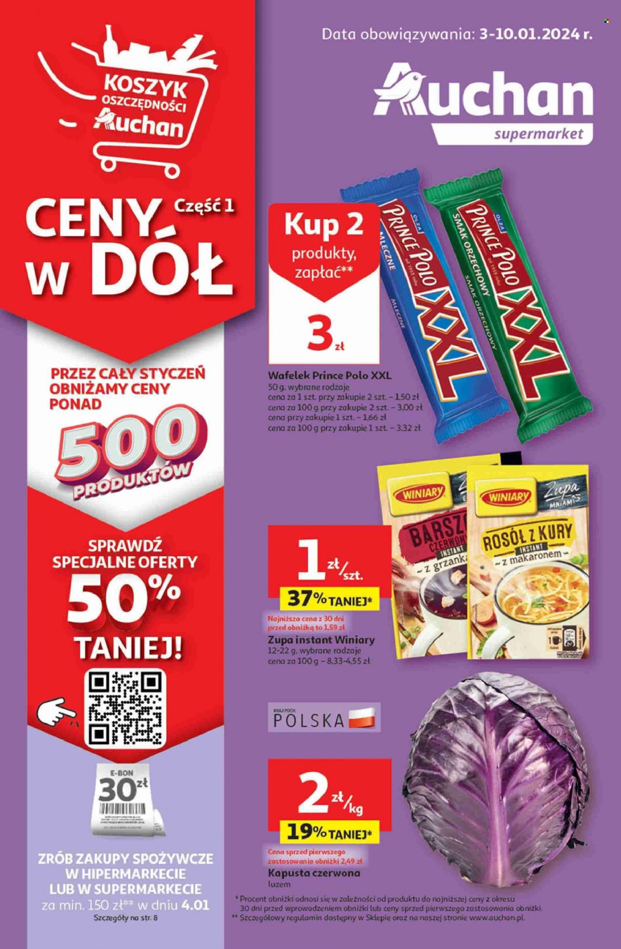 Gazetka Auchan - 3.01.2024 - 10.01.2024. Strona 1