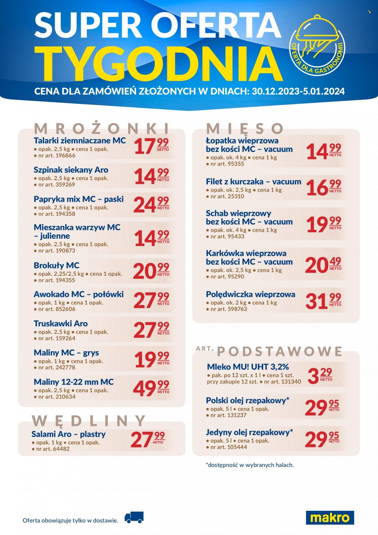 Gazetka Makro - 30.12.2023 - 5.01.2024. Strona 1