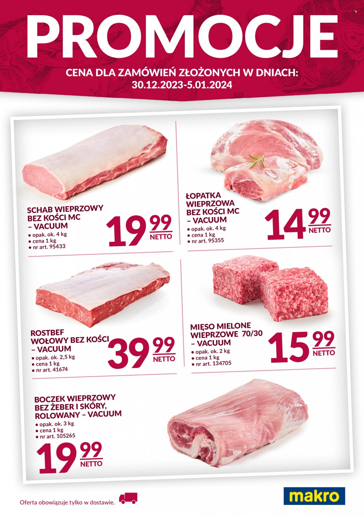 Gazetka Makro - 30.12.2023 - 5.01.2024. Strona 1