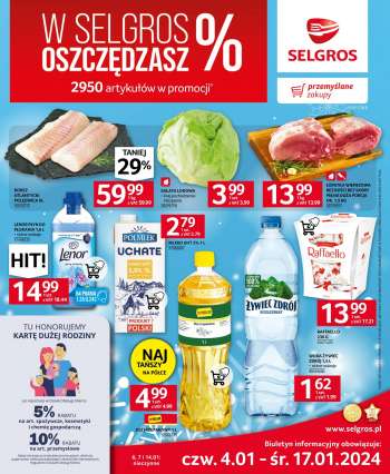 Gazetka Selgros - 4.01.2024 - 17.01.2024.