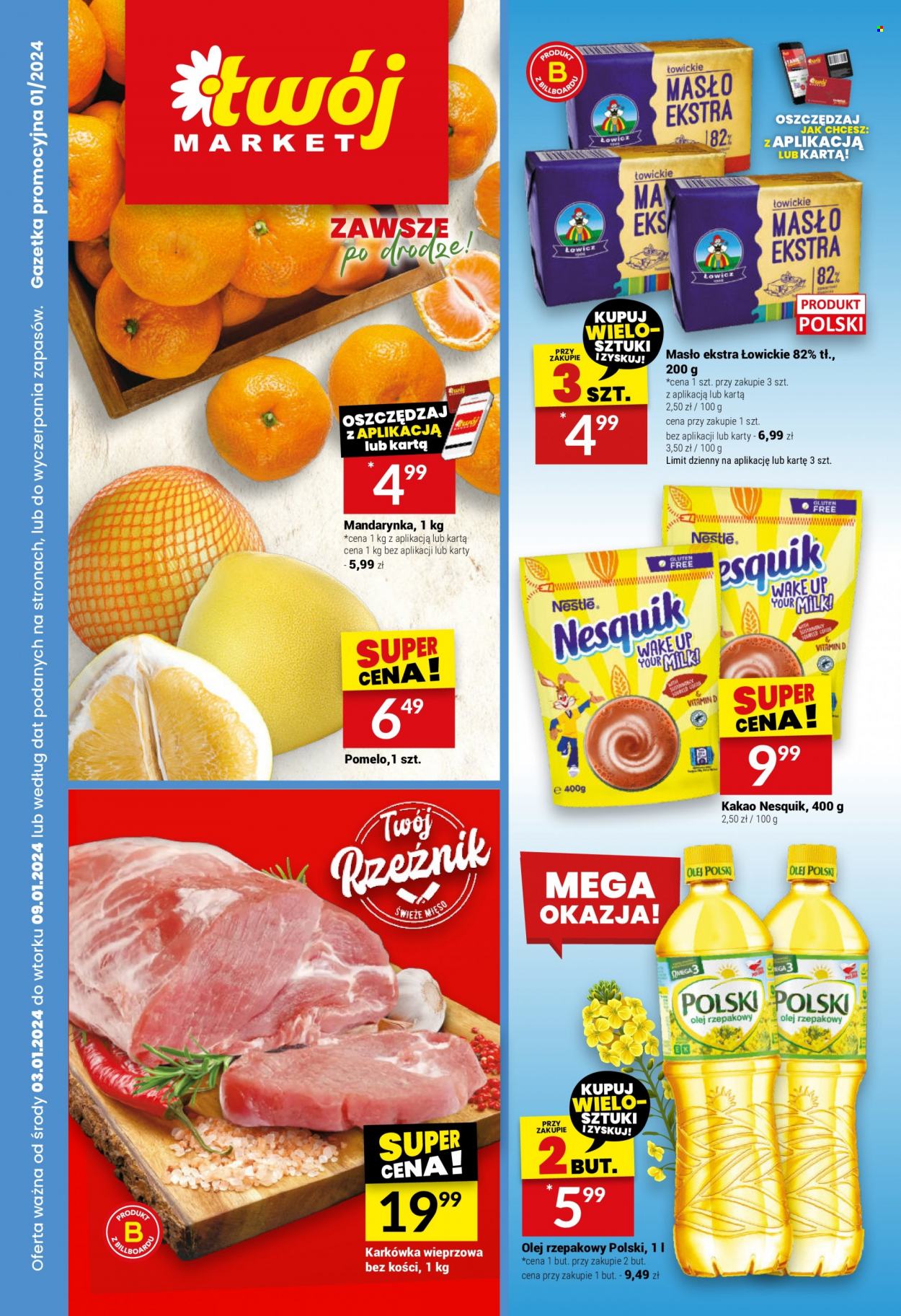Gazetka Twój Market - 3.01.2024 - 9.01.2024. Strona 1