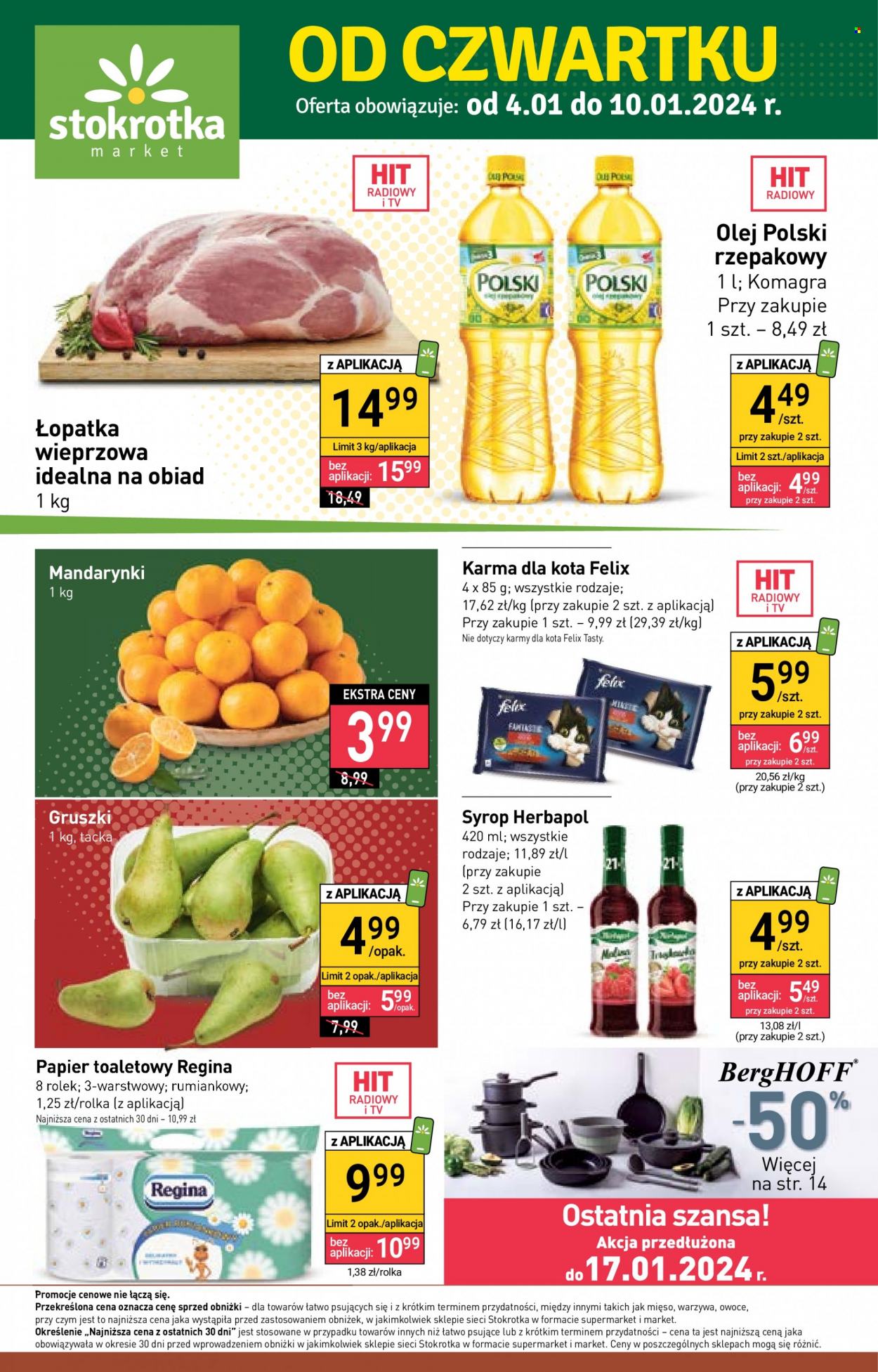 Gazetka Stokrotka Market - 4.01.2024 - 10.01.2024. Strona 1