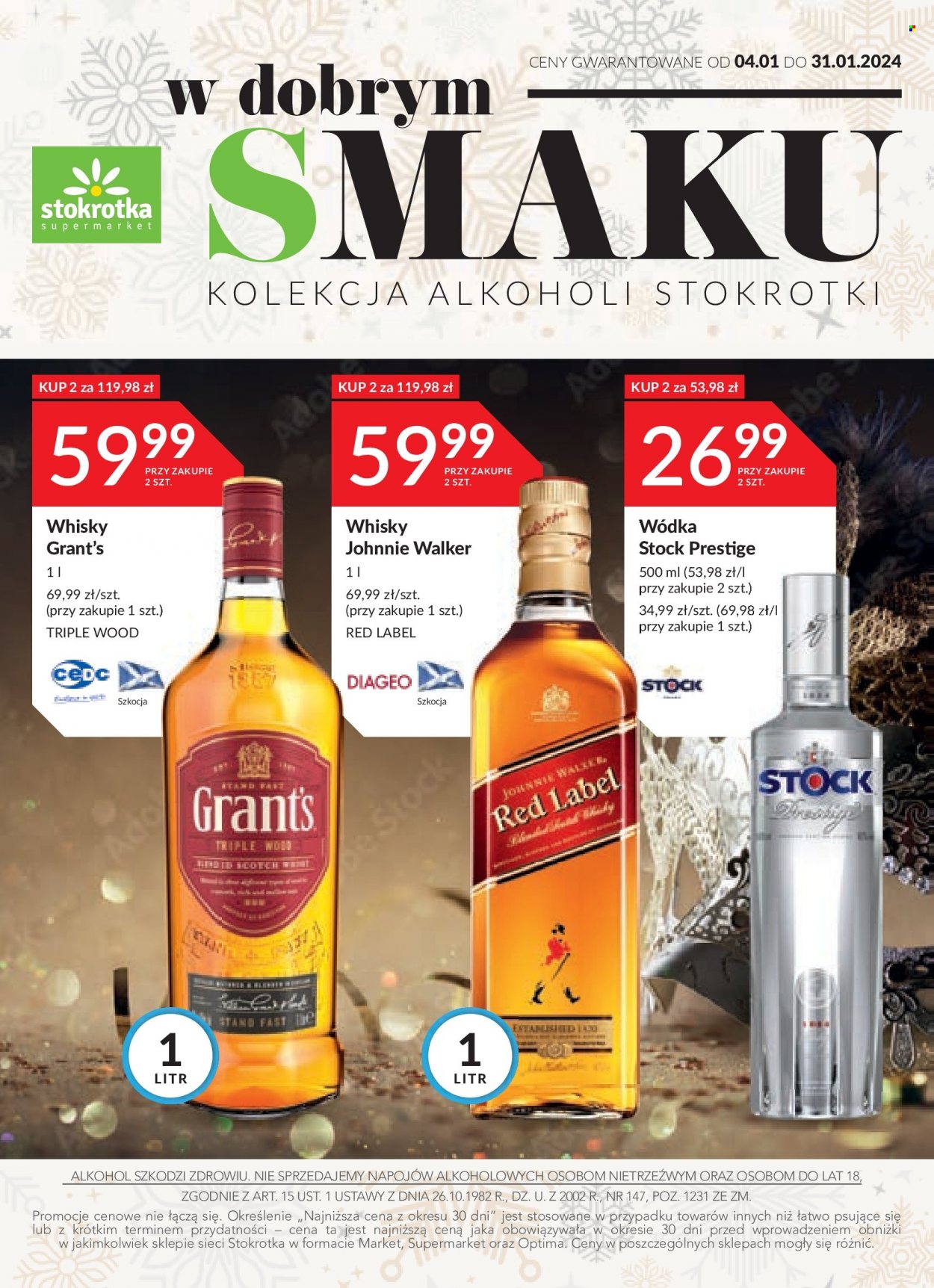 Gazetka Stokrotka Supermarket - 4.01.2024 - 31.01.2024. Strona 1