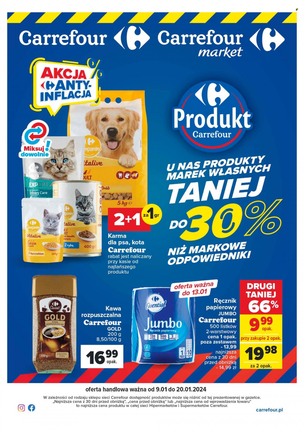 Gazetka Carrefour - 9.01.2024 - 20.01.2024. Strona 1