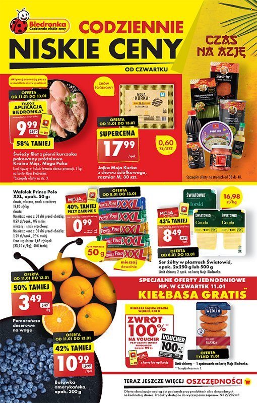 Gazetka Biedronka - 11.01.2024 - 17.01.2024. Strona 1