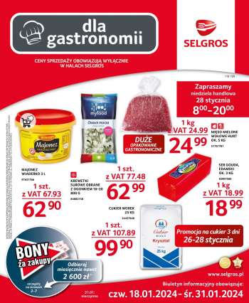 Gazetka Selgros - 18.01.2024 - 31.01.2024.