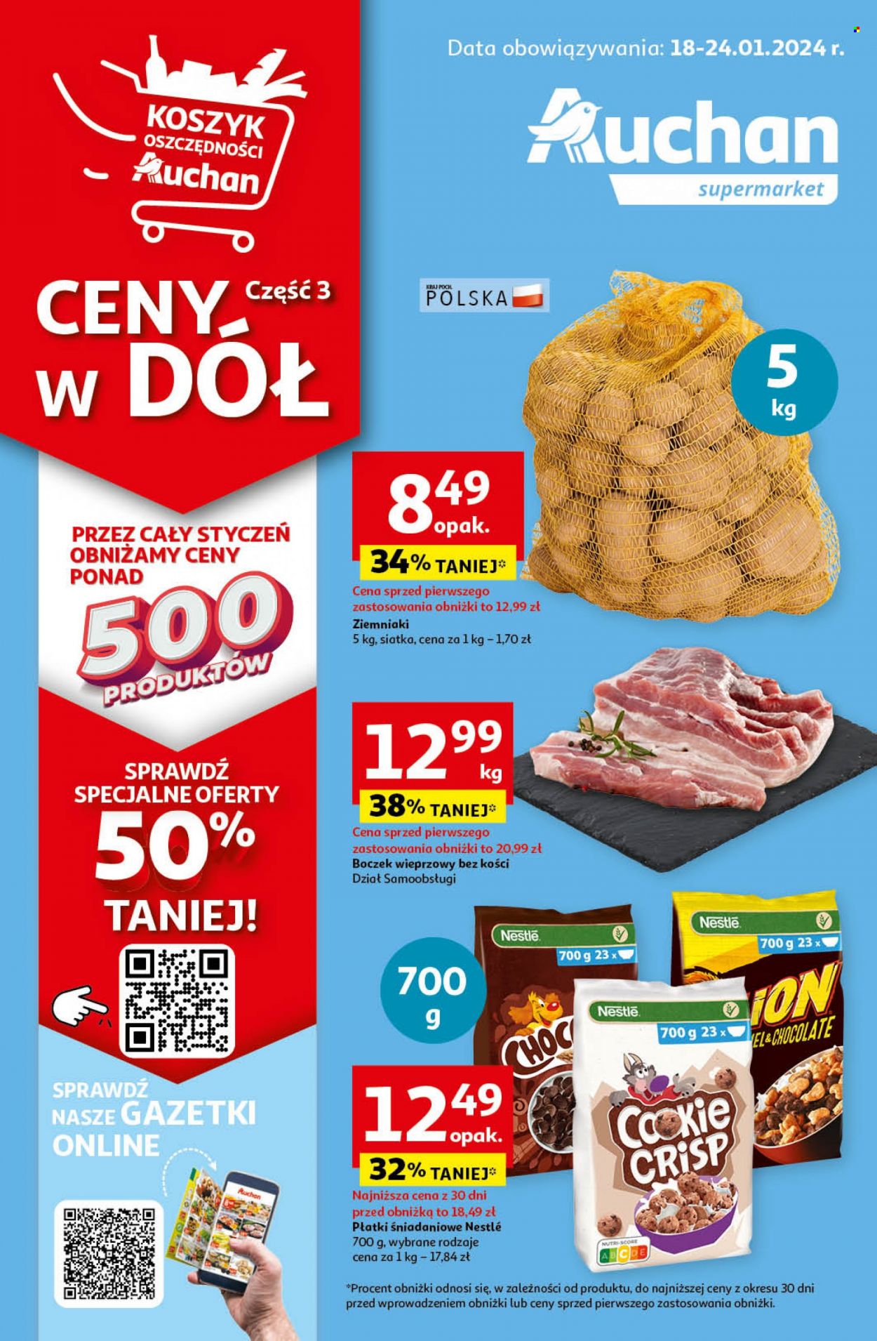 Gazetka Auchan - 18.01.2024 - 24.01.2024. Strona 1