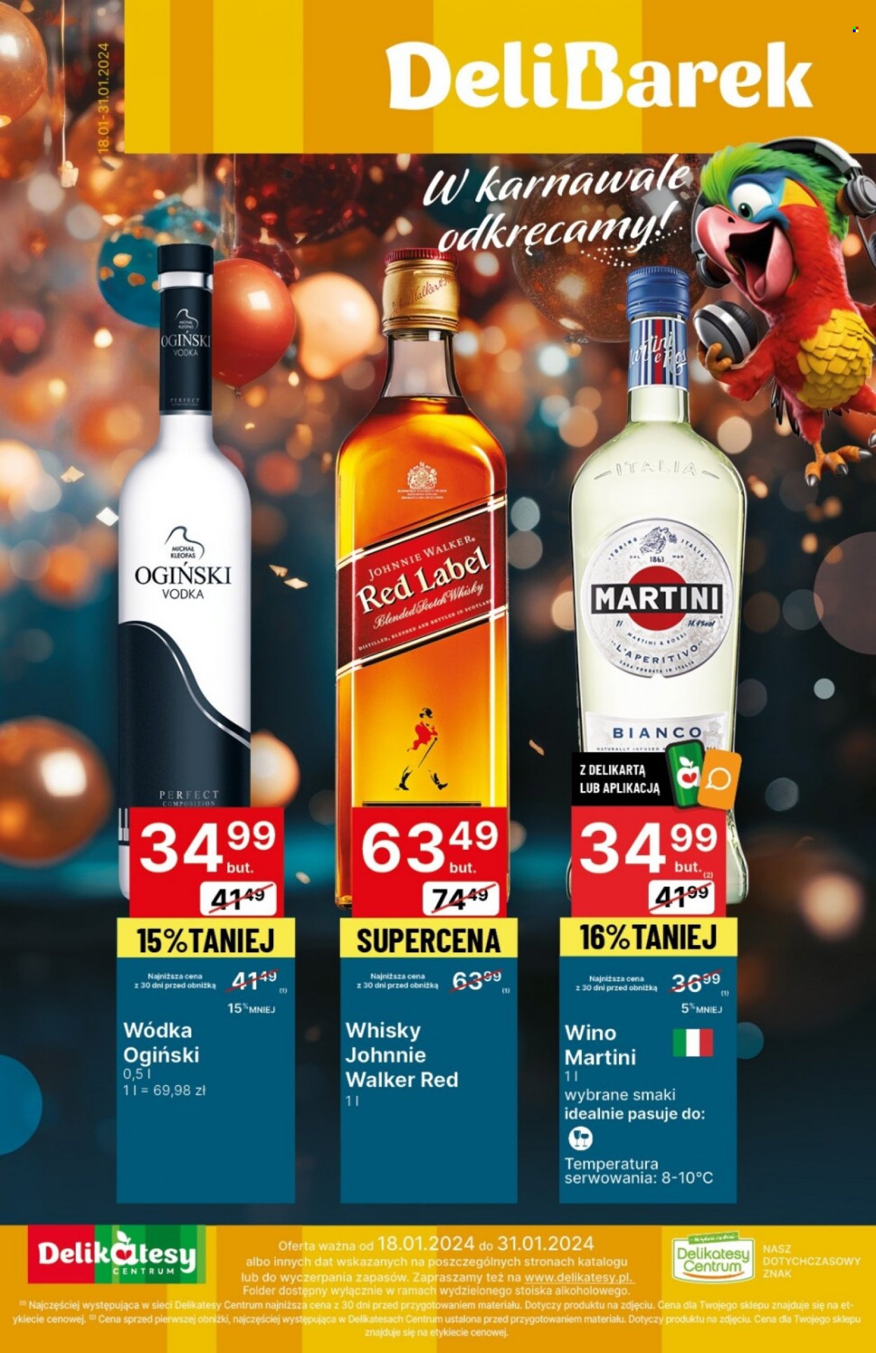 Gazetka Delikatesy Centrum - 18.01.2024 - 31.01.2024. Strona 1