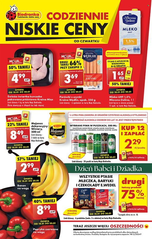 Gazetka Biedronka - 18.01.2024 - 24.01.2024. Strona 1