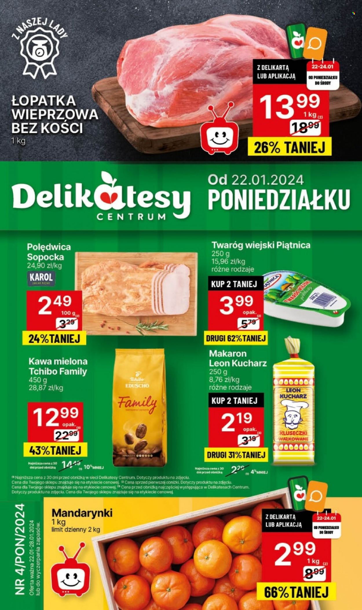 Gazetka Delikatesy Centrum - 22.01.2024 - 28.01.2024. Strona 1