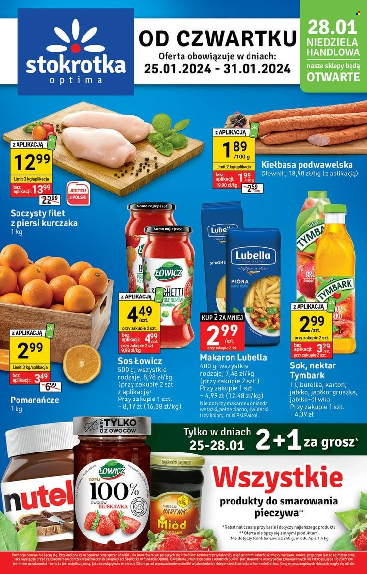 Gazetka Stokrotka Optima - 25.01.2024 - 31.01.2024. Strona 1