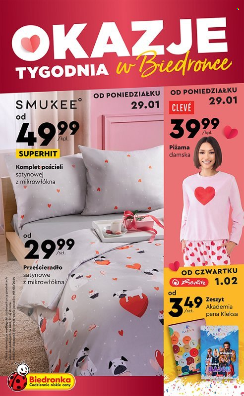 Gazetka Biedronka - 29.01.2024 - 14.02.2024. Strona 1