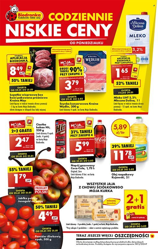 Gazetka Biedronka - 29.01.2024 - 3.02.2024. Strona 1