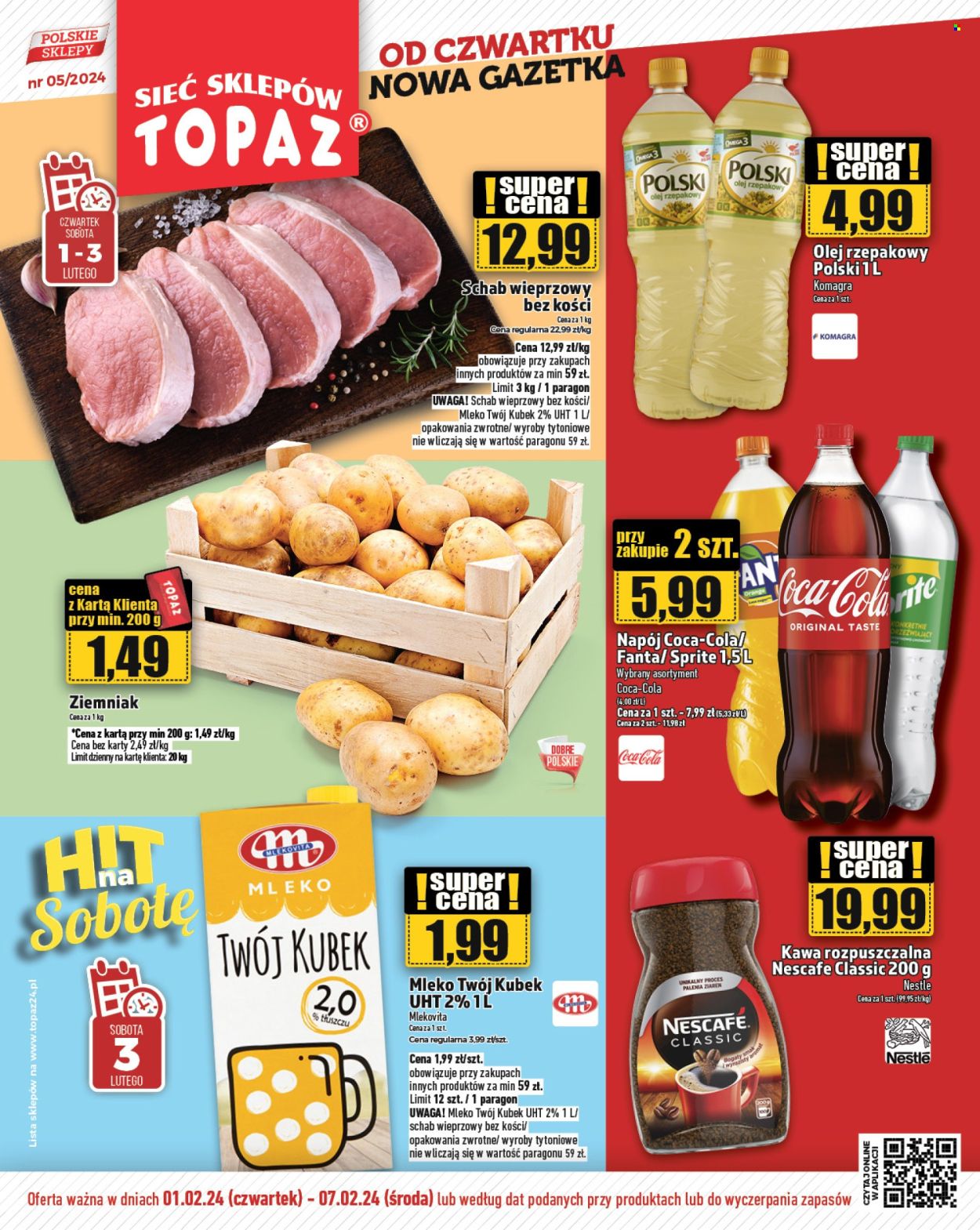 Gazetka Topaz - 1.02.2024 - 7.02.2024. Strona 1