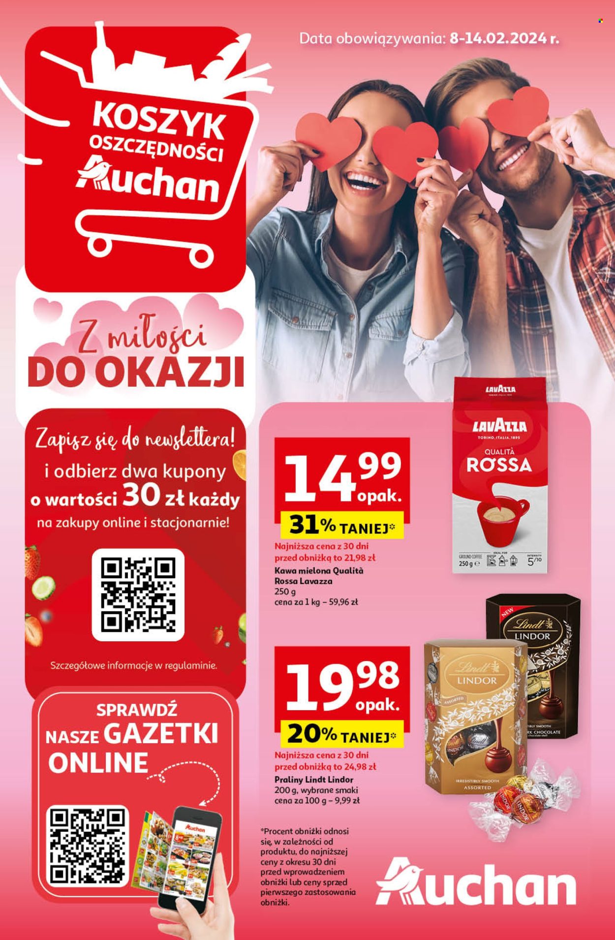 Gazetka Auchan - 8.02.2024 - 14.02.2024. Strona 1
