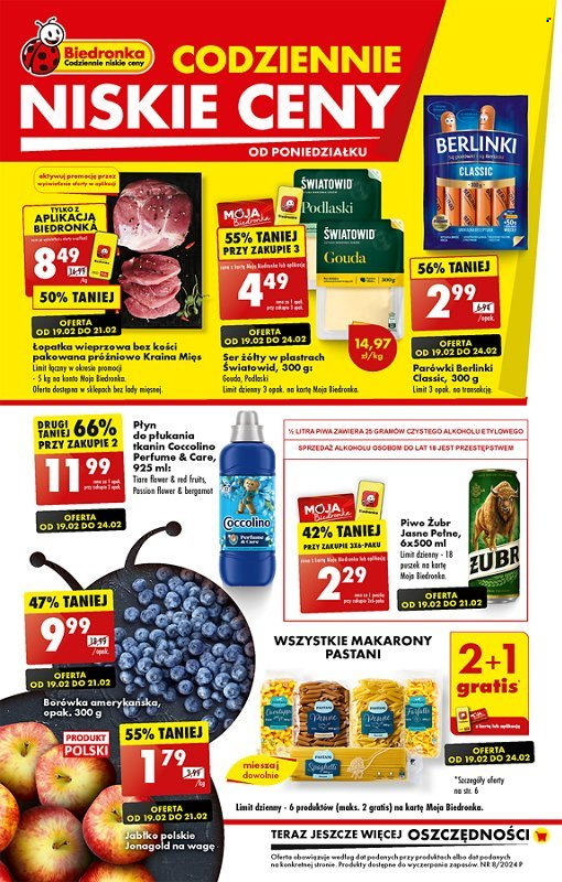 Gazetka Biedronka - 19.02.2024 - 24.02.2024. Strona 1