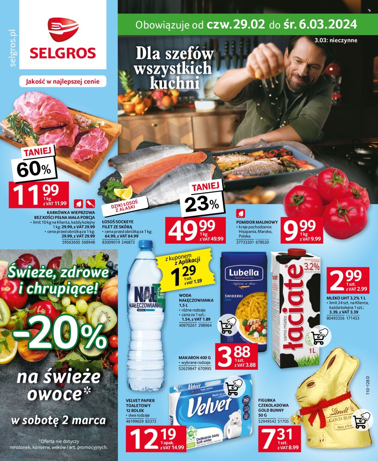 Gazetka Selgros - 29.02.2024 - 6.03.2024. Strona 1