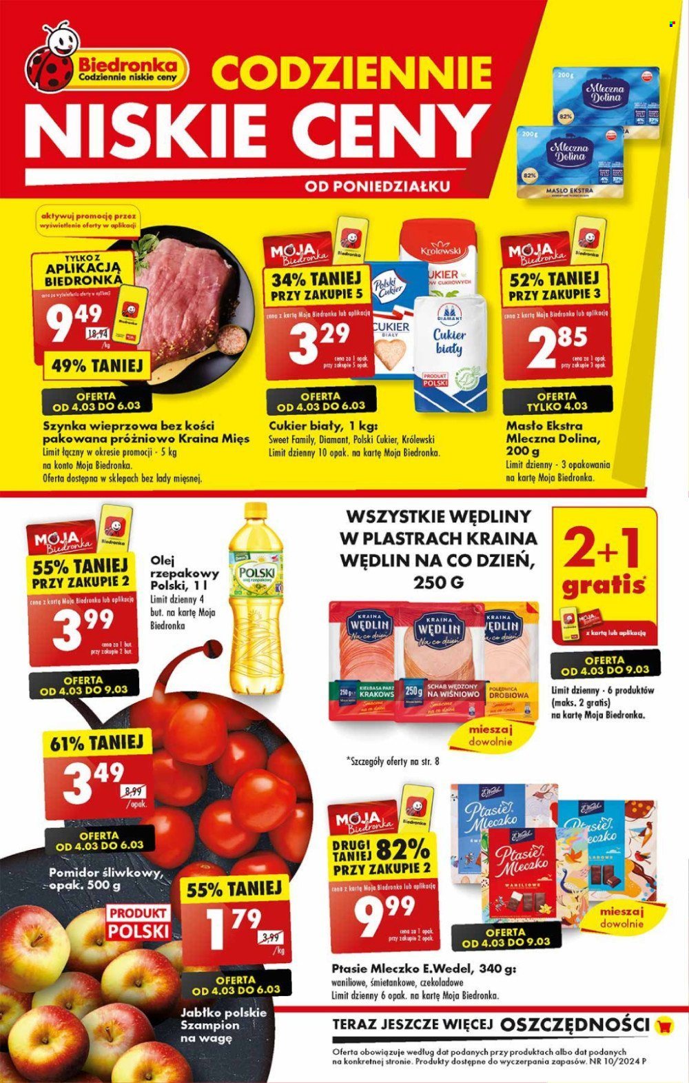 Gazetka Biedronka - 4.03.2024 - 9.03.2024. Strona 1