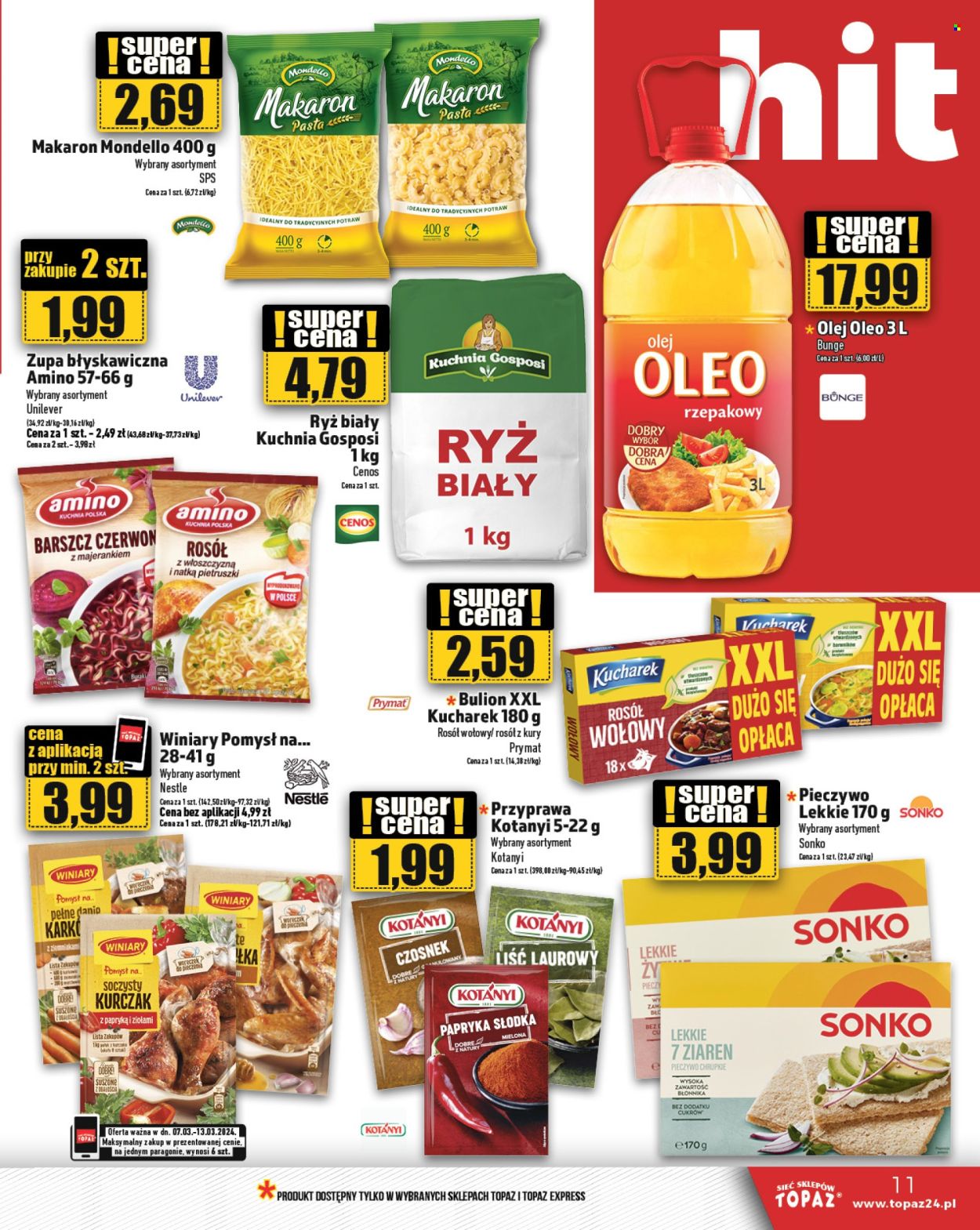 Gazetka Topaz - 7.03.2024 - 13.03.2024. Strona 11