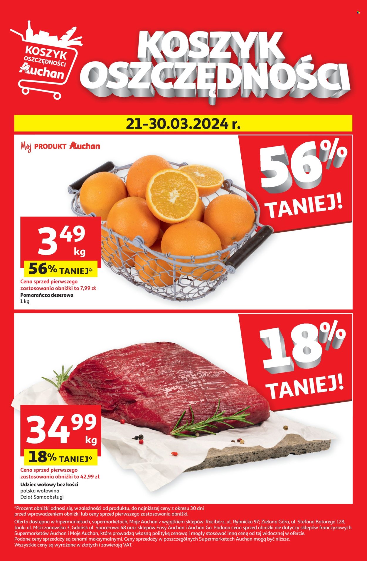 Gazetka Auchan - 21.03.2024 - 30.03.2024. Strona 1