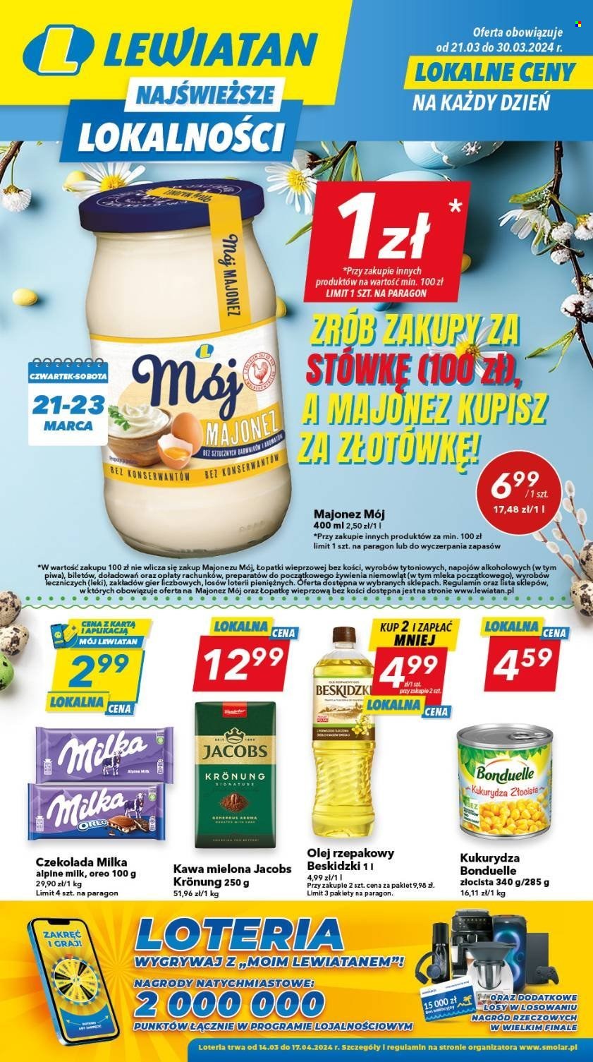Gazetka Lewiatan - 21.03.2024 - 30.03.2024. Strona 1