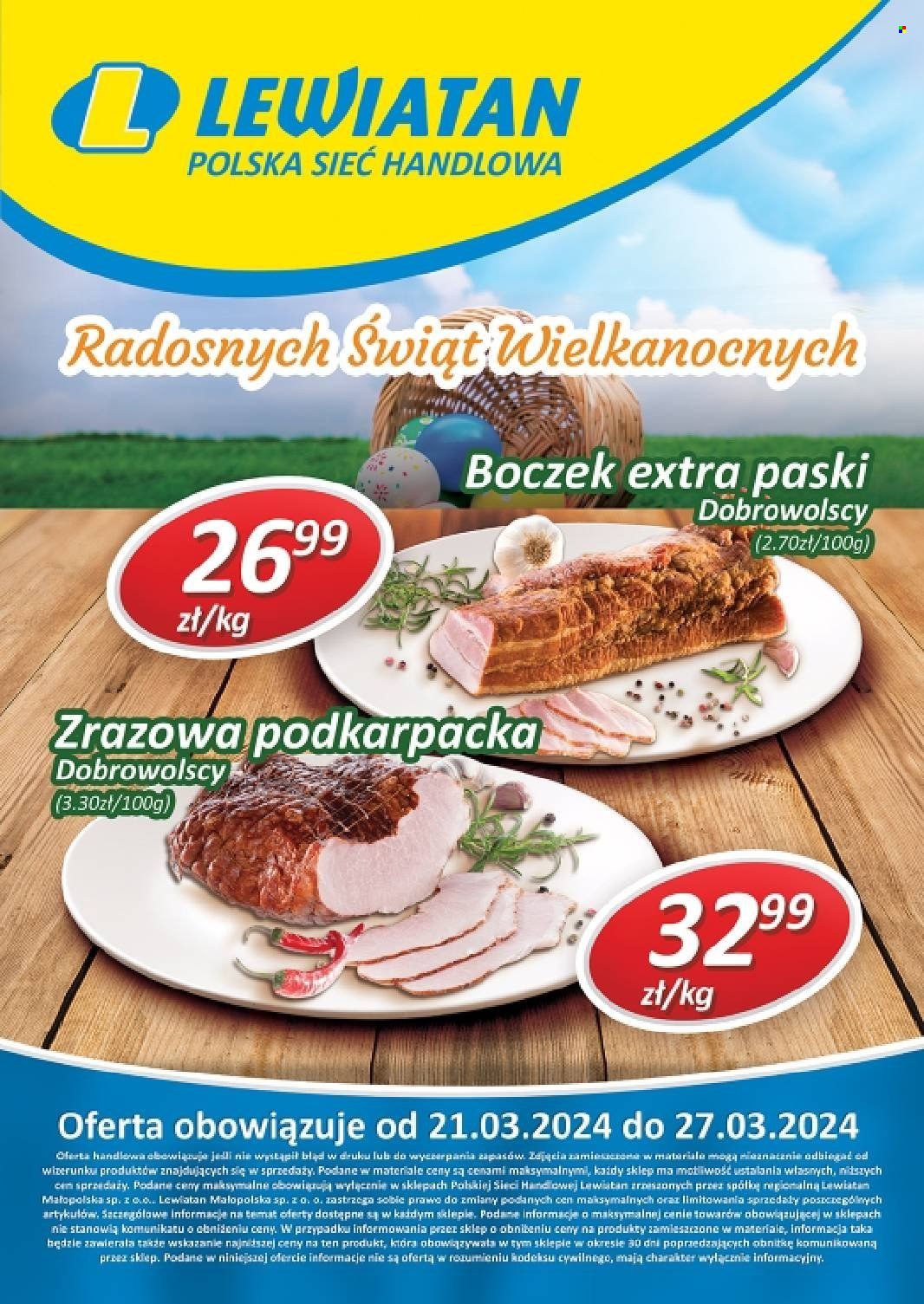 Gazetka Lewiatan - 21.03.2024 - 27.03.2024. Strona 1