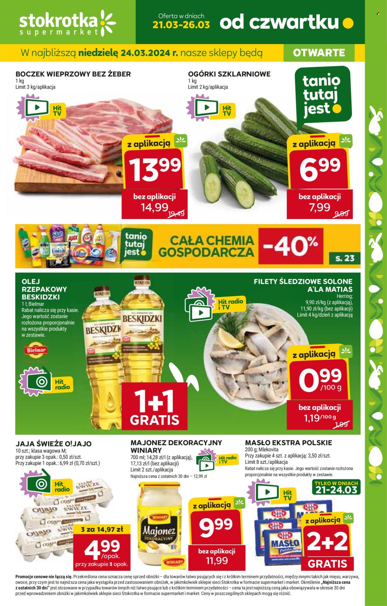 Gazetka Stokrotka Supermarket - 21.03.2024 - 26.03.2024. Strona 1