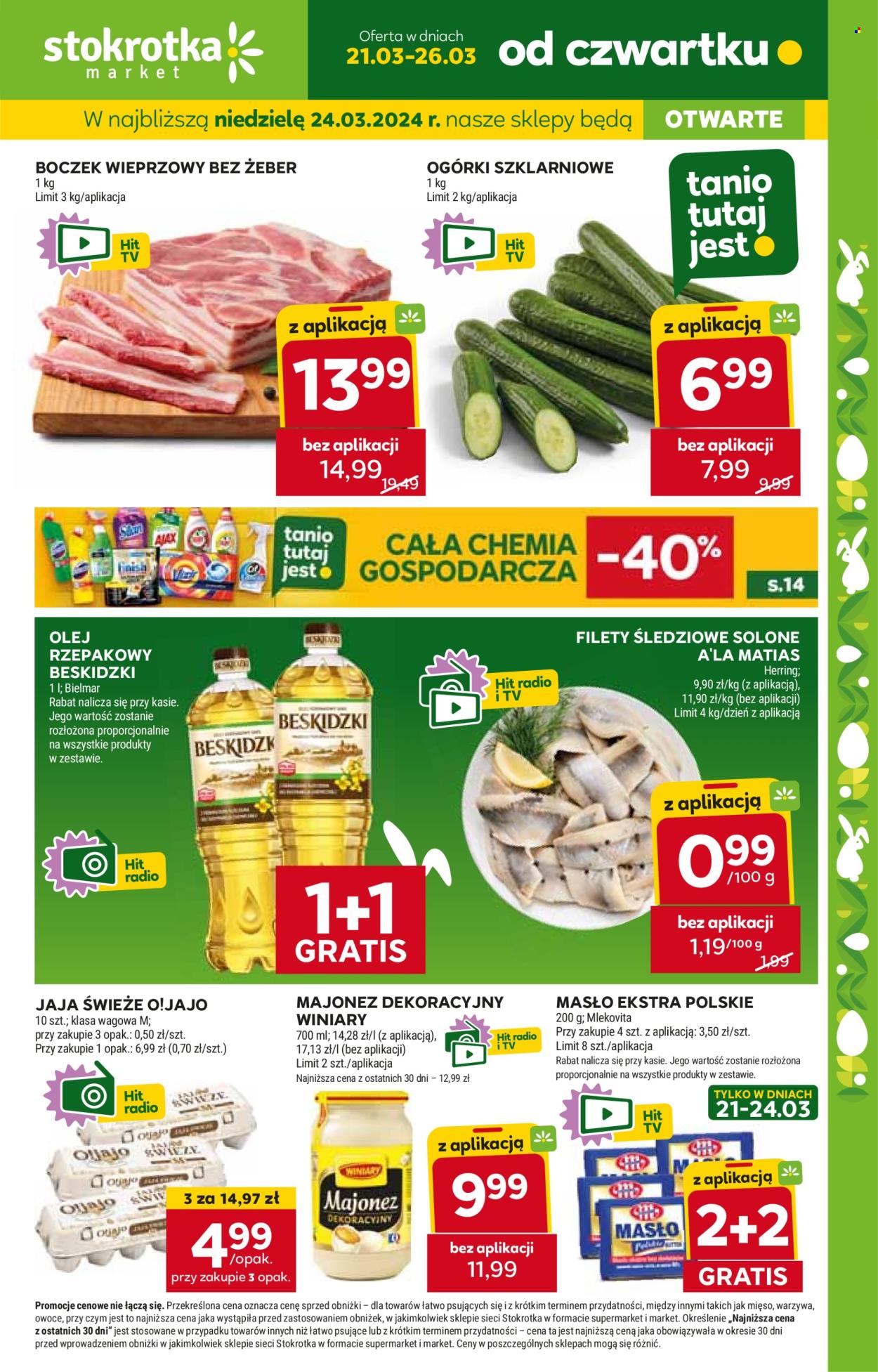 Gazetka Stokrotka Market - 21.03.2024 - 26.03.2024. Strona 1
