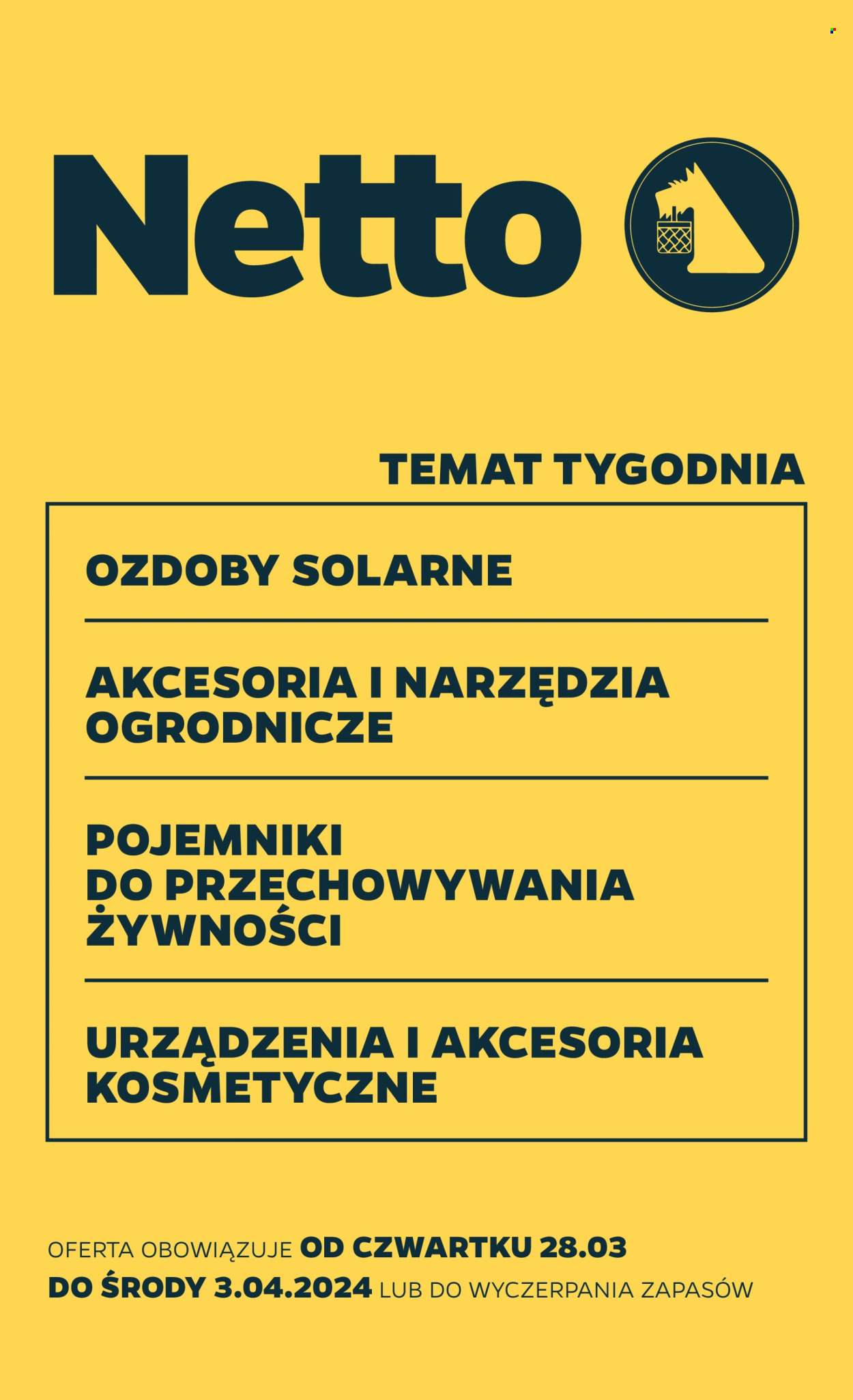 Gazetka Netto - 28.03.2024 - 3.04.2024. Strona 1