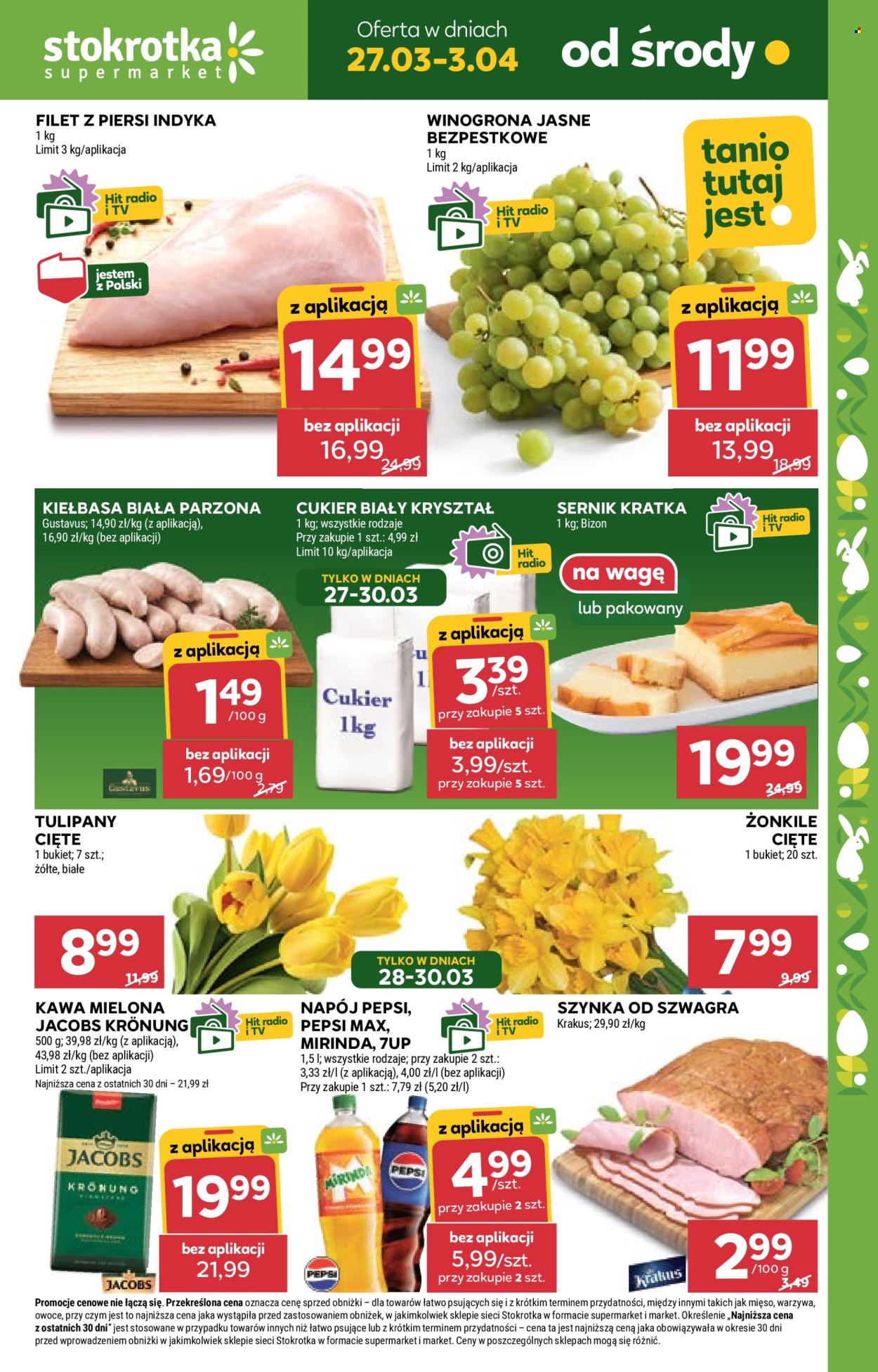 Gazetka Stokrotka Supermarket - 27.03.2024 - 3.04.2024. Strona 1