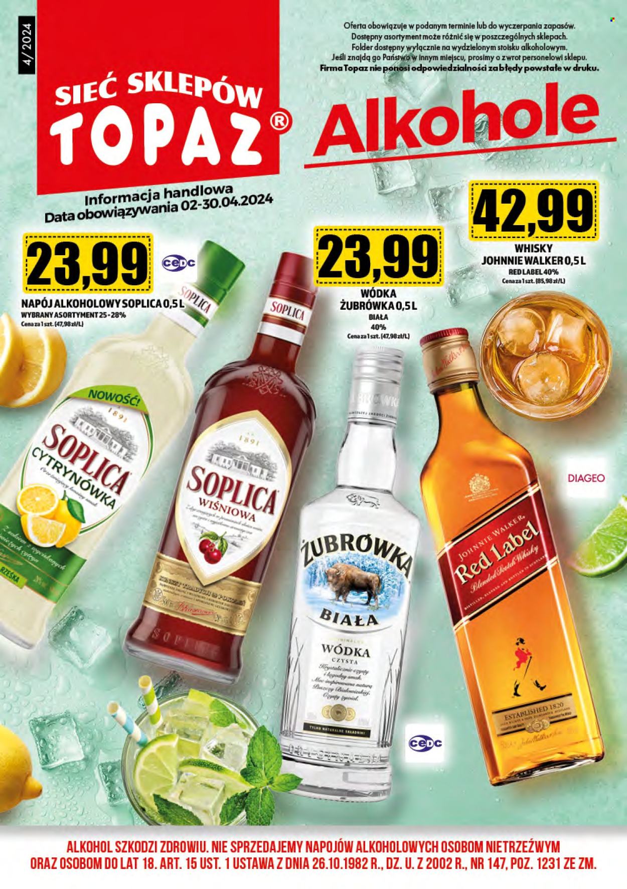 Gazetka Topaz - 2.04.2024 - 30.04.2024. Strona 1