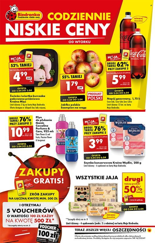 Gazetka Biedronka - 2.04.2024 - 6.04.2024. Strona 1