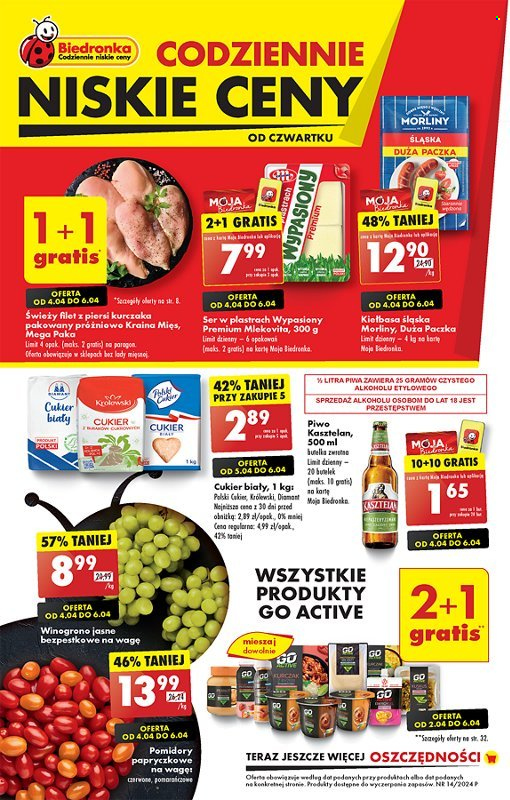 Gazetka Biedronka - 4.04.2024 - 10.04.2024. Strona 1