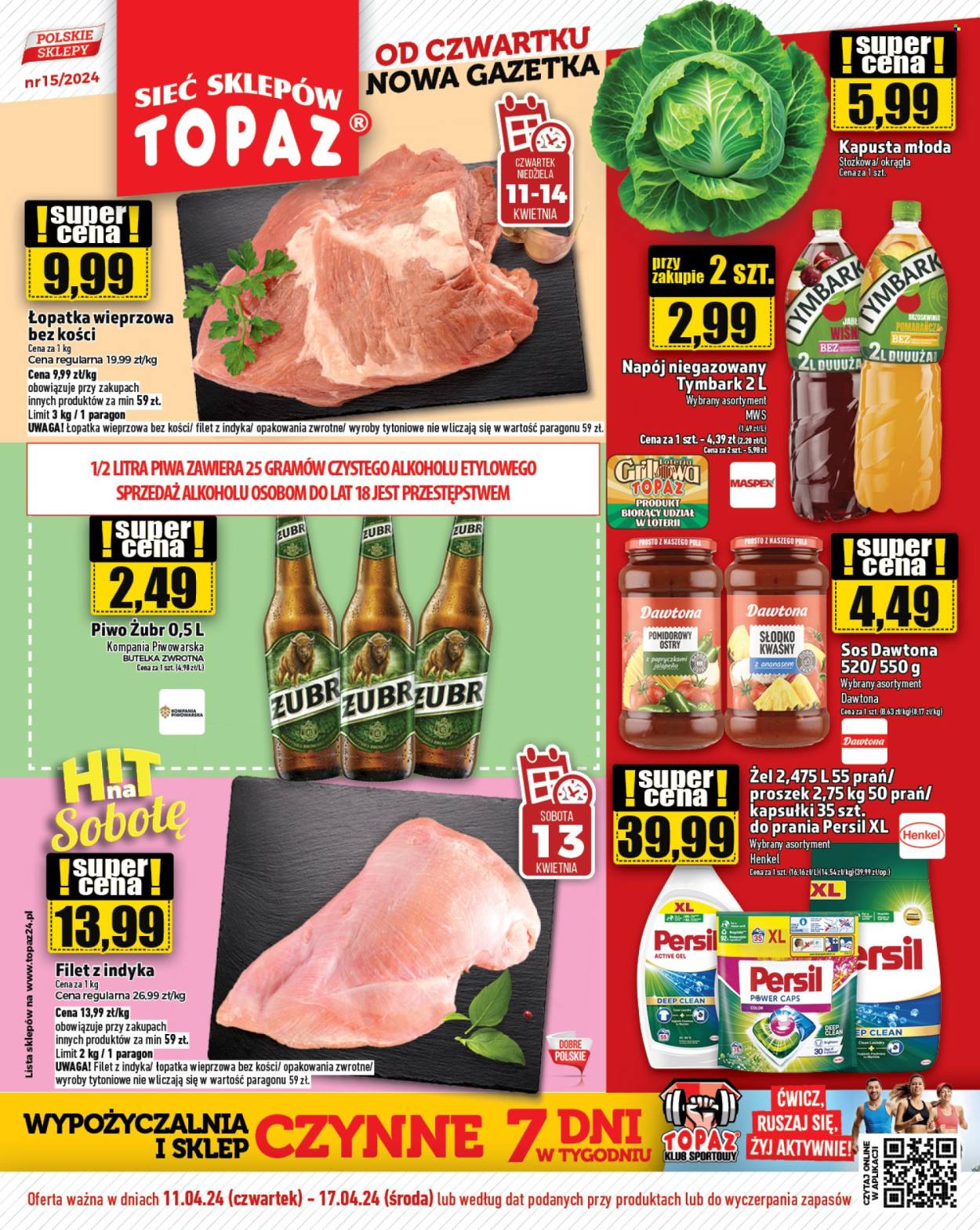 Gazetka Topaz - 11.04.2024 - 17.04.2024. Strona 1