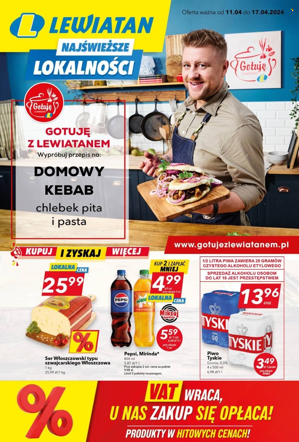 Gazetka Lewiatan - 11.04.2024 - 17.04.2024. Strona 1