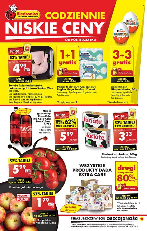 Gazetka Biedronka - 15.04.2024 - 20.04.2024. Strona 1