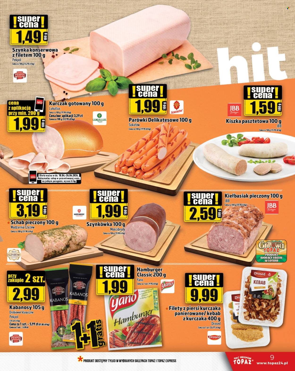 Gazetka Topaz - 18.04.2024 - 24.04.2024. Strona 9