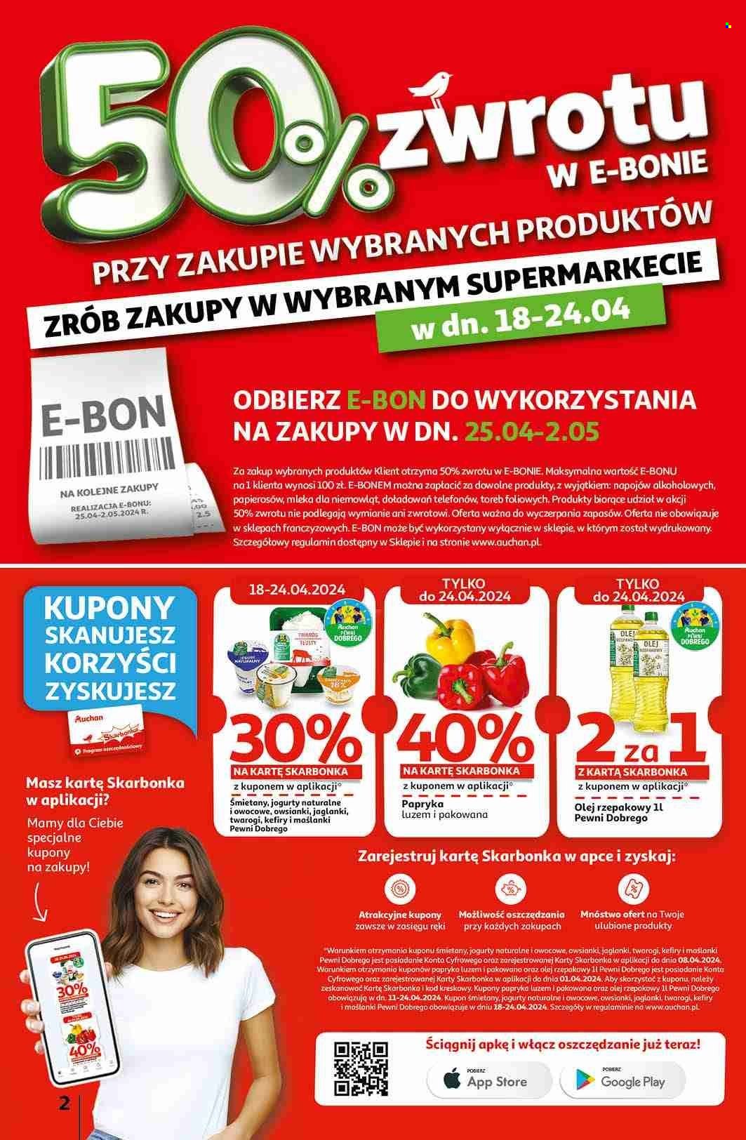 Gazetka Auchan - 18.04.2024 - 24.04.2024. Strona 2