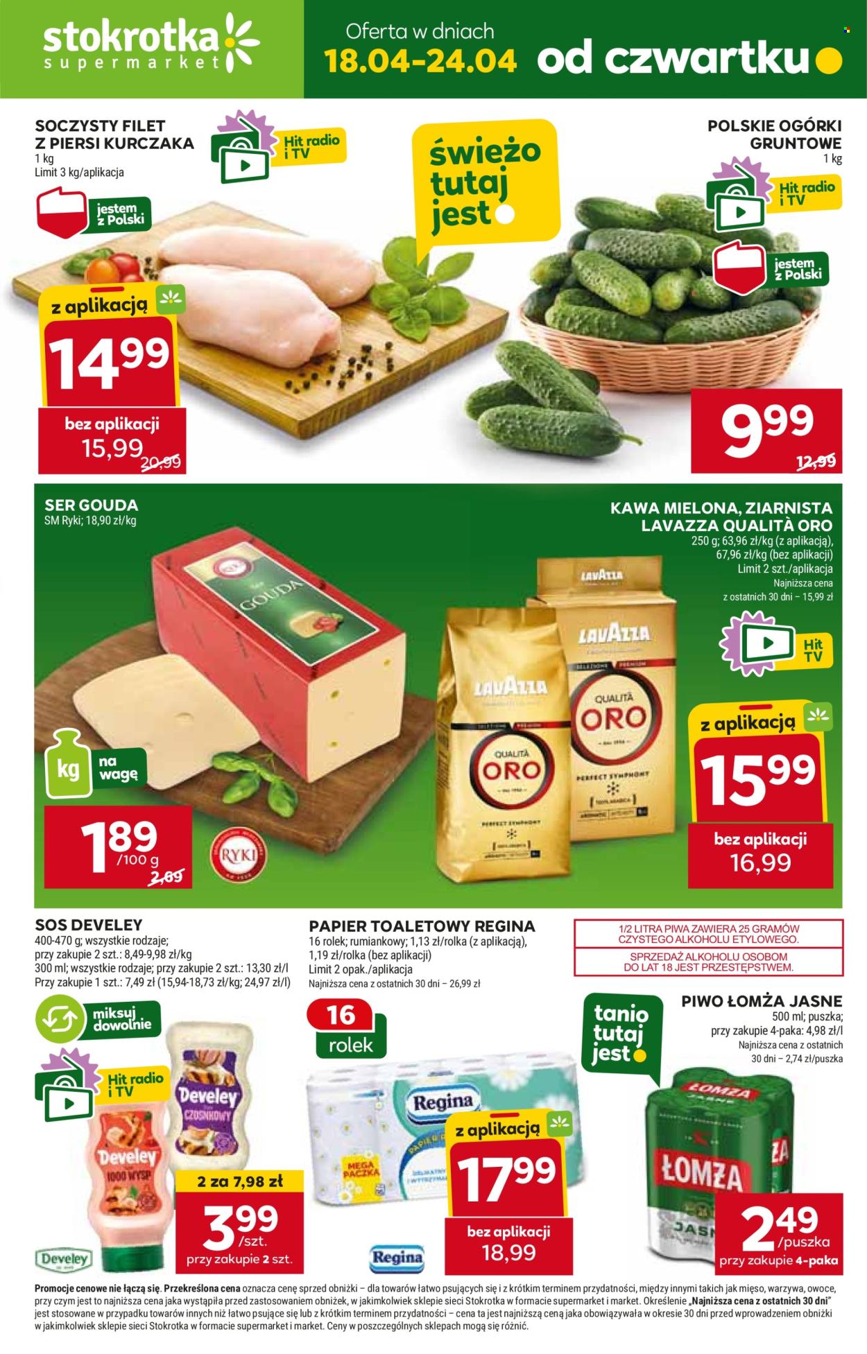 Gazetka Stokrotka Supermarket - 18.04.2024 - 24.04.2024. Strona 1